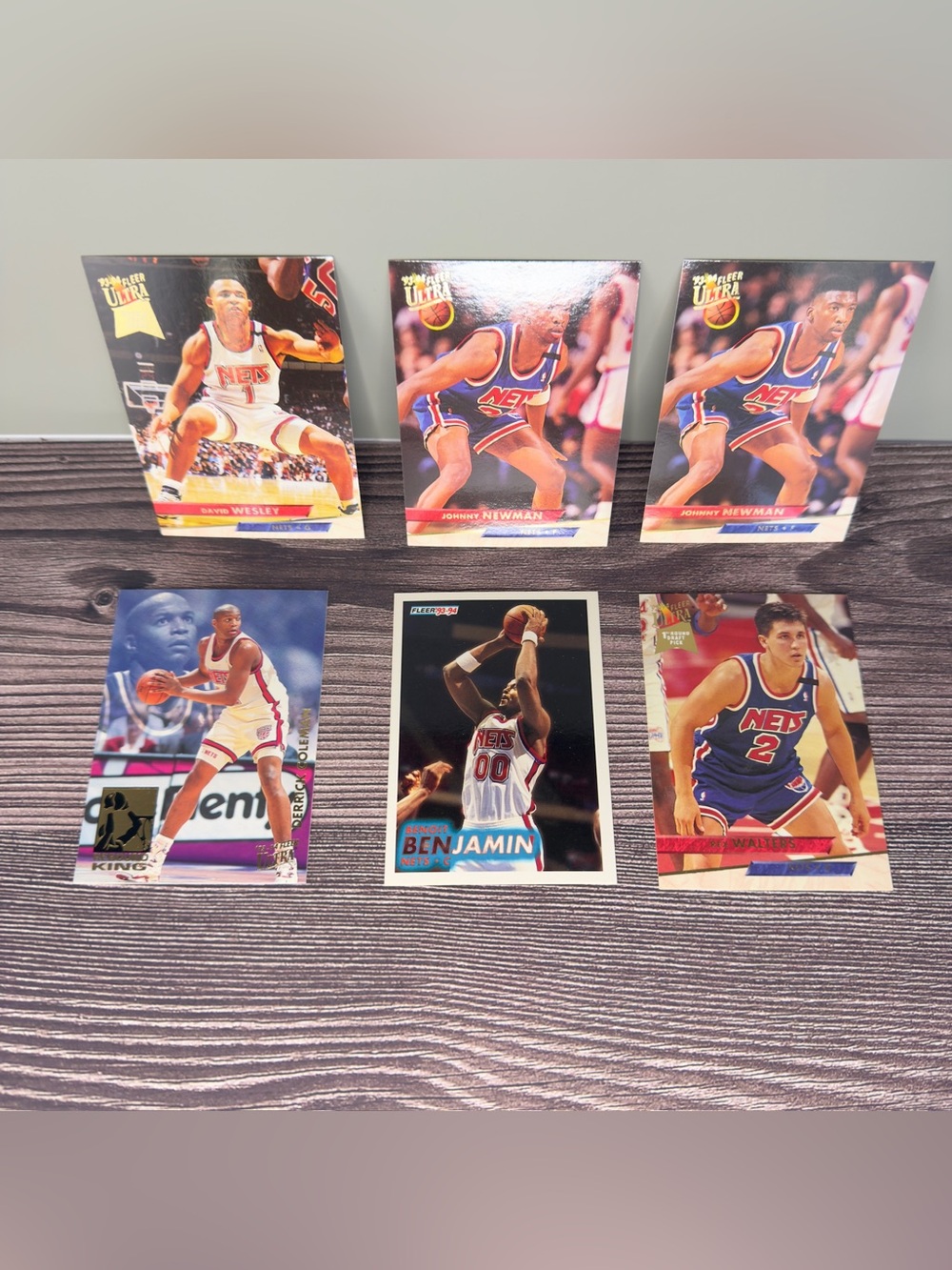 1993-94 Fleer Ultra Nets Card Lot of 6 Wesley Newman Benjamin NBA
